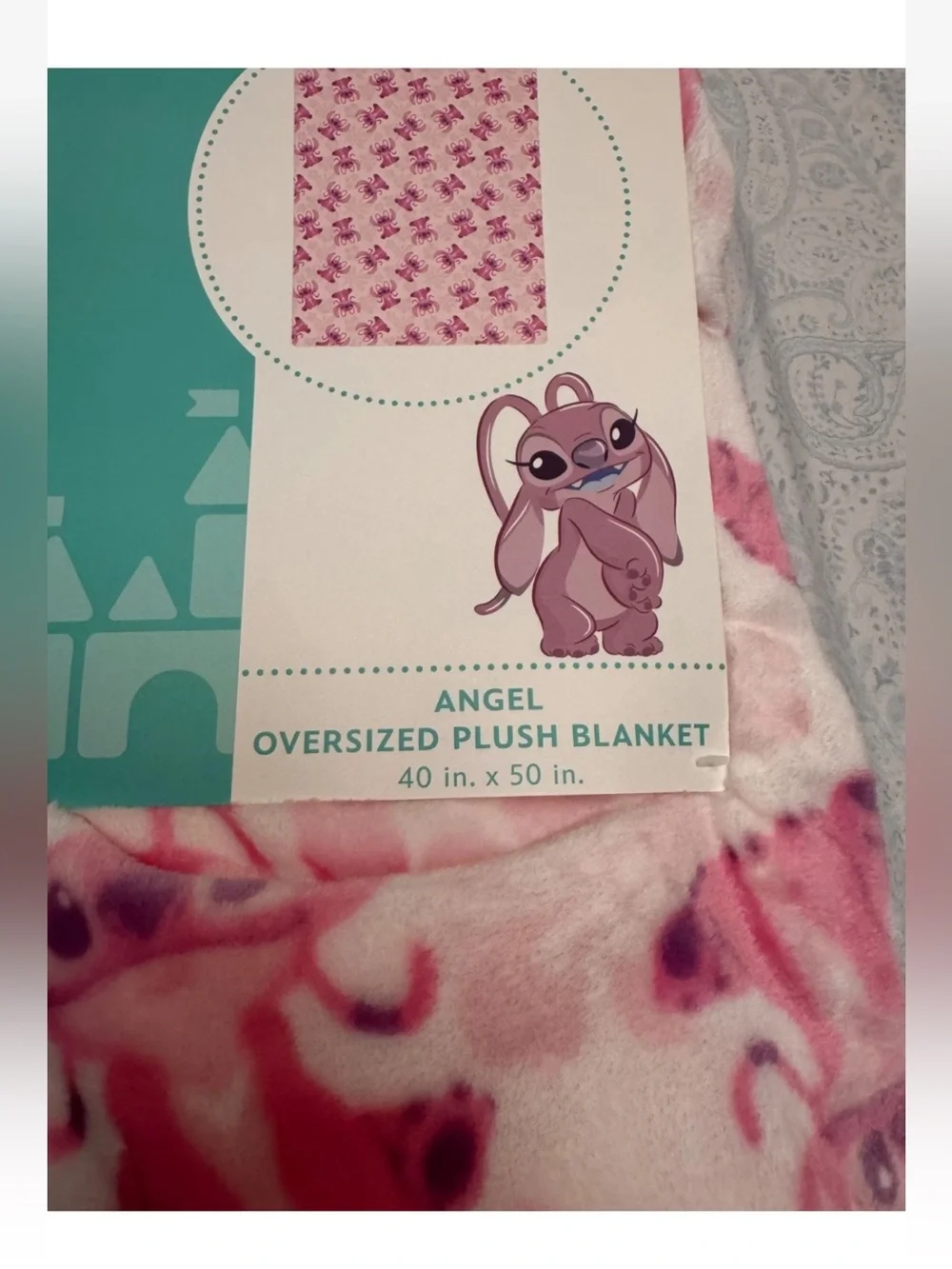 Disney Baby Angel of Stitch & Angel Plush Throw